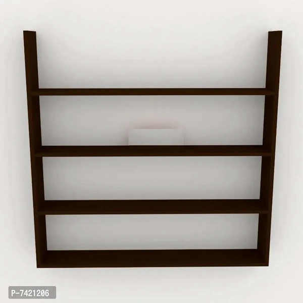 Shelf Organizer -4 Tier Storage Shelf with Adjustable Wall Mounted Shelf Rack, USE for Bathroom,Bedroom, Kitchen Rack, Living Room Wooden, MDF (Medium Density Fiber) Wall Shelf