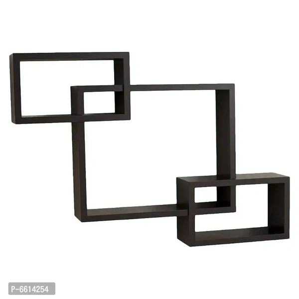 "Wooden Wall Mounted Floating Shelf with 3 Shelves – Display Rack for Living Room, Bedroom, Office