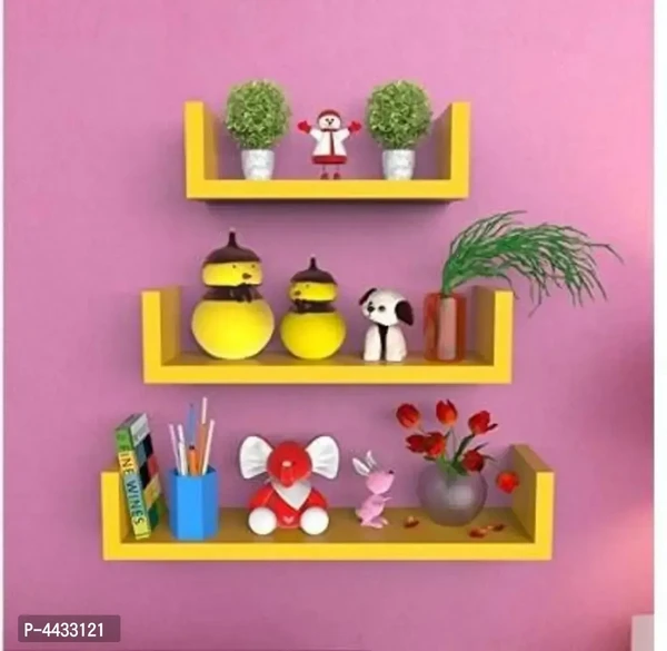 Stylish Wooden Wall Decorative Rack Shelves