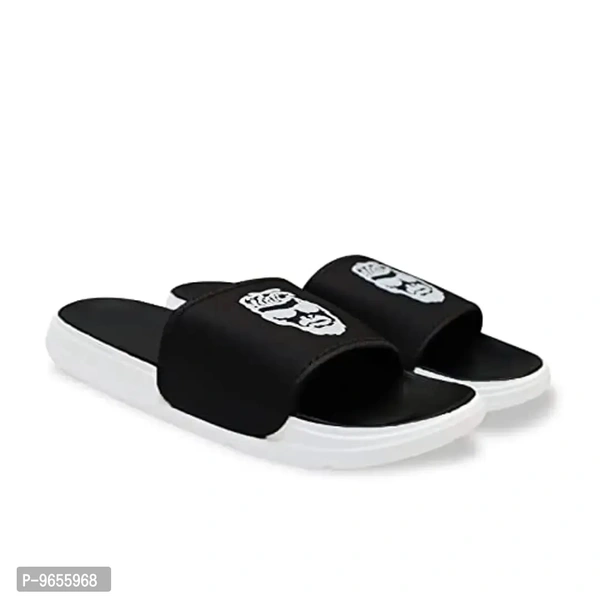 FOOTOX BE YOUR LABEL Men's Flipflop & Slipper FMF-04 - 2UK, Black