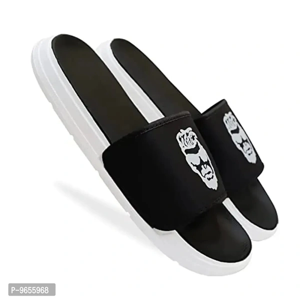 FOOTOX BE YOUR LABEL Men's Flipflop & Slipper FMF-04 - 2UK, Black