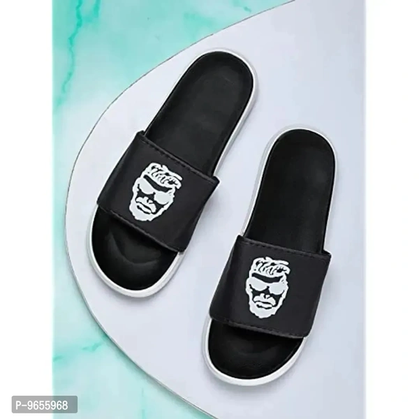 FOOTOX BE YOUR LABEL Men's Flipflop & Slipper FMF-04 - 2UK, Black