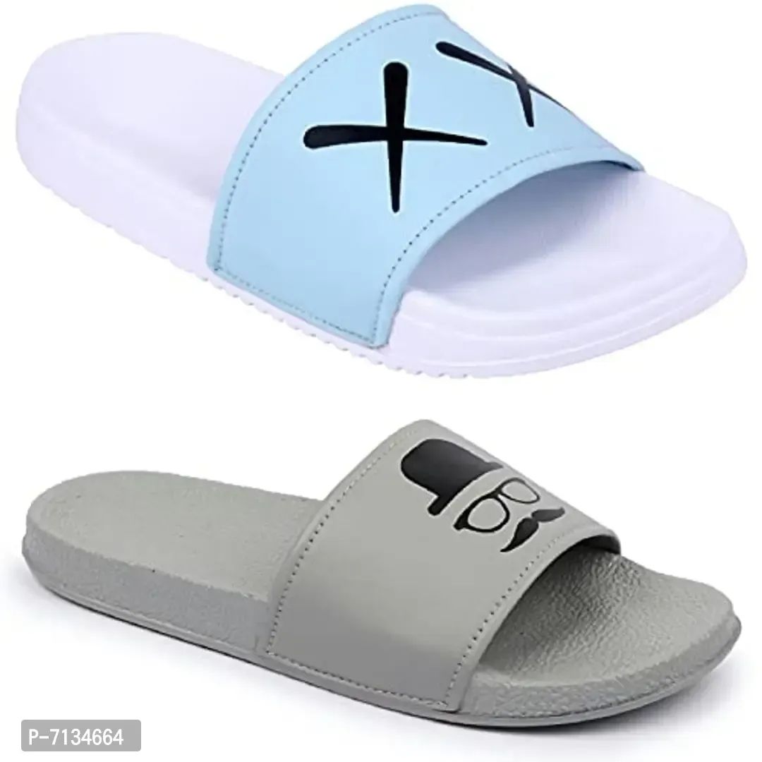 PERY-PAO Combo Mens Sliders Flipflop Slippers