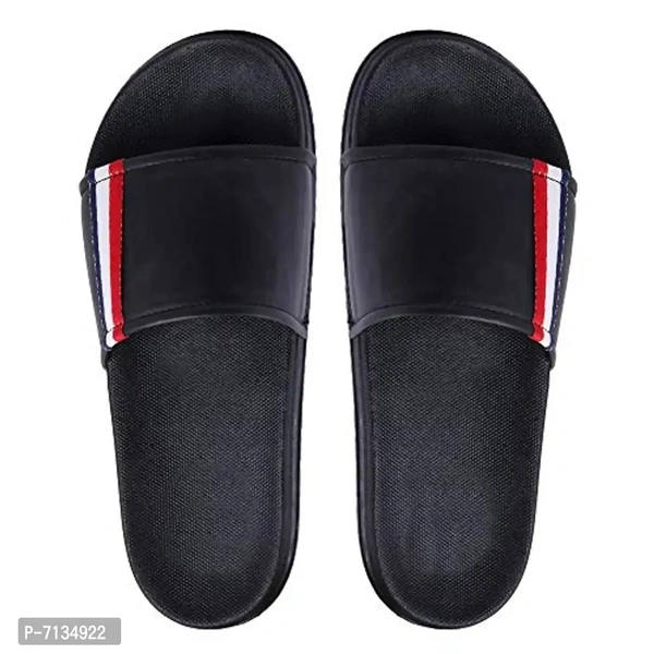 PERY-PAO Mens Combo Comfort Sliders  Boys Flip-Flops - Black, 8UK