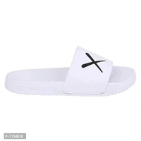 PERY-PAO Mens Combo Comfort Sliders Flip-Flops - White, 9UK