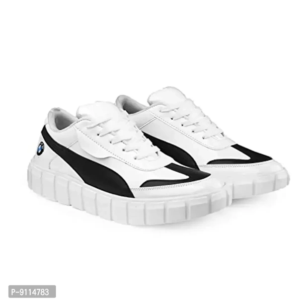 ROCKFIELD Men's Patent Leather Casual Shoes for Men's @ Boys Shoes 6450 - White, 7UK