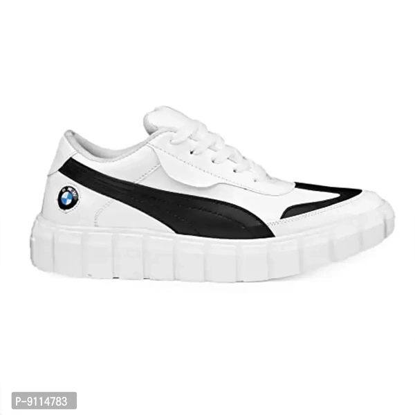 ROCKFIELD Men's Patent Leather Casual Shoes for Men's @ Boys Shoes 6450 - White, 7UK