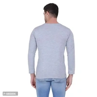 Fabulous Cotton Blend Solid Round Neck Tees For Men And Boys (Pack Of 3) - M