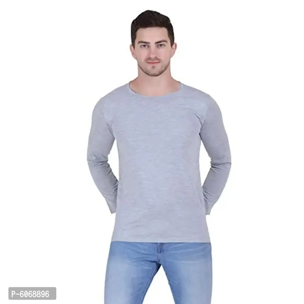 Fabulous Cotton Blend Solid Round Neck Tees For Men And Boys (Pack Of 3) - M