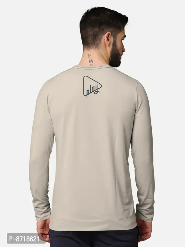 Trendy Front and Back Printed Full Sleeve / Long Sleeve Tshirt for - 2XL