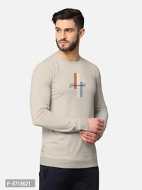 Trendy Front and Back Printed Full Sleeve / Long Sleeve Tshirt for - 2XL
