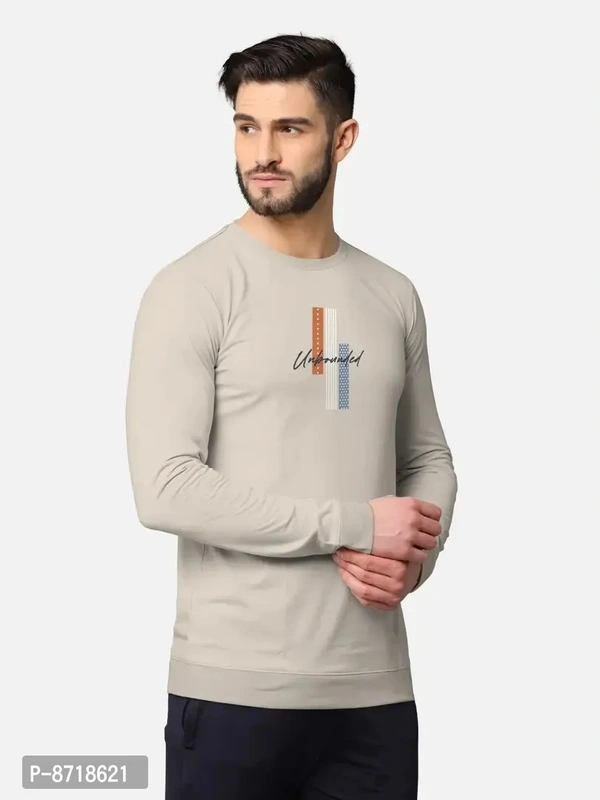 Trendy Front and Back Printed Full Sleeve / Long Sleeve Tshirt for - 2XL