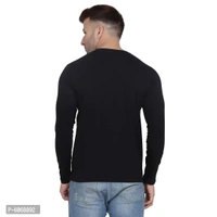 Fabulous Cotton Blend Solid Round Neck Tees For Men And Boys (Pack Of 3) - M