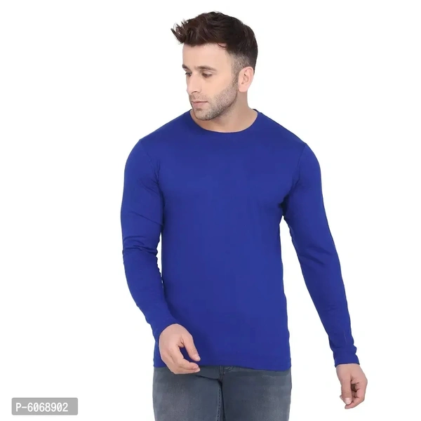 Fabulous Cotton Blend Solid Round Neck Tees For Men And Boys (Pack Of 3) - M