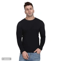 Fabulous Cotton Blend Solid Round Neck Tees For Men And Boys (Pack Of 3) - M