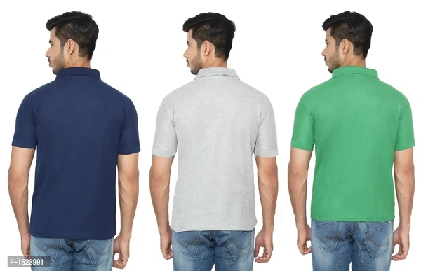 Cotton Blend Polo T-Shirt Pack Of 3 - XL