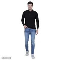 Stunning Cotton Blend Solid Henley Tees For Men- Pack Of 3 - 2XL