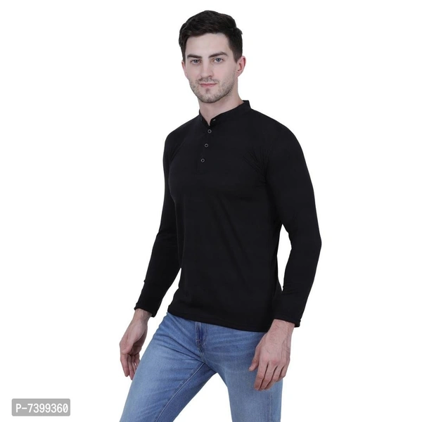 Stunning Cotton Blend Solid Henley Tees For Men- Pack Of 3 - 2XL