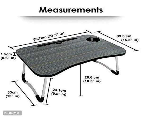 Multi-Purpose Laptop Desk for Study and Reading with Foldable Non-Slip Legs