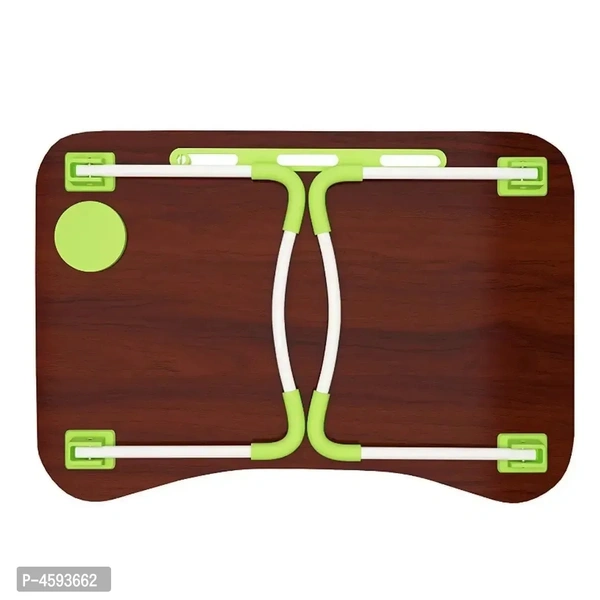Foldable Multi-Function Portable Laptop Study Table Bed Table Kids Study Table Mini Table Wooden Table - HQMPTCUP-GR