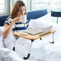 Shopper52 Foldable Multi-Function Portable Laptop Study Table Bed Table Kids Study Table Mini Table Wooden Table - HQMPTCUP-BR