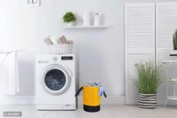SH NASIMA MANUFACTURER 45 L STAR,YELLOW Laundry Basket (Non Woven) PCAK OF 01