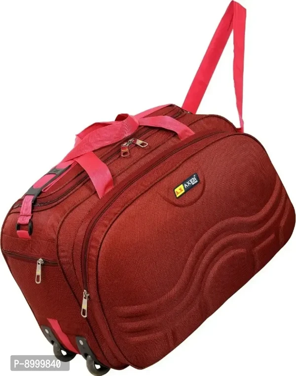 Stylish Fancy Polyester Solid Luggage Travel Bags With 2 Wheels