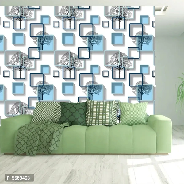 WallDaddy Wallpaper Model (ChokorBlue) Extra Large Size (40x300)CM For Bedroom, Drawing Room, Kidsroom, Walls, Doors, Furniture etc