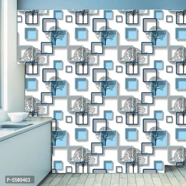 WallDaddy Wallpaper Model (ChokorBlue) Extra Large Size (40x300)CM For Bedroom, Drawing Room, Kidsroom, Walls, Doors, Furniture etc