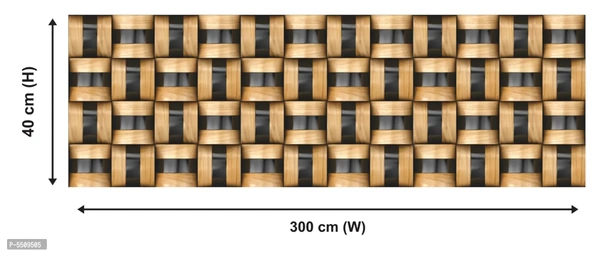WallDaddy Wallpaper Model (WoodSquare) Extra Large Size (40x300)CM For Bedroom, Drawing Room, Kidsroom, Walls, Doors, Furniture etc