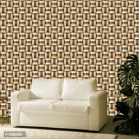 WallDaddy Wallpaper Model (WoodSquare) Extra Large Size (40x300)CM For Bedroom, Drawing Room, Kidsroom, Walls, Doors, Furniture etc