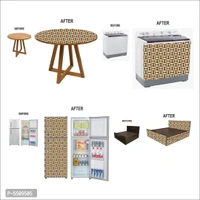 WallDaddy Wallpaper Model (WoodSquare) Extra Large Size (40x300)CM For Bedroom, Drawing Room, Kidsroom, Walls, Doors, Furniture etc