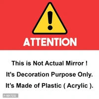 Hexagon Acrylic Mirror Wall Stickers – Silver Decorative Stickers for Home (10.5x12.1 cm, Pack of 7