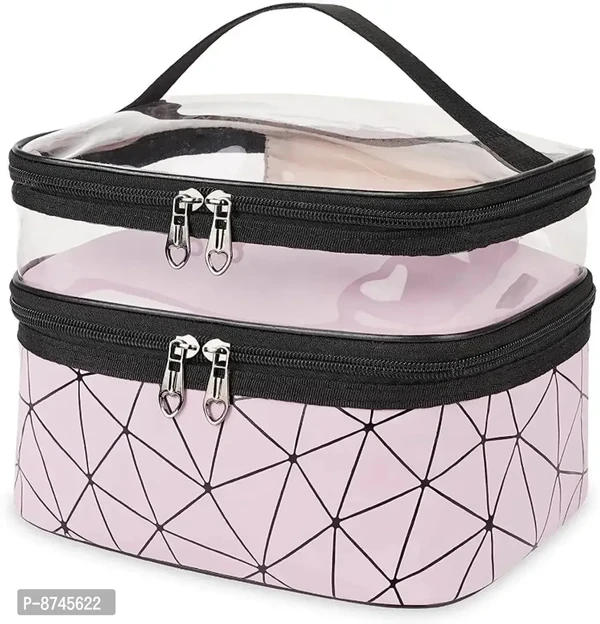 Make up Storage Organizer Toiletry Bags (Pink) Travel Toiletry Kit (Pink)