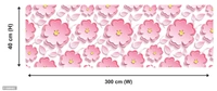 WallDaddy Wallpaper Model (LovelyPinkFool) Extra Large Size (40x300)CM For Bedroom, Drawing Room, Kidsroom, Walls, Doors, Furniture etc