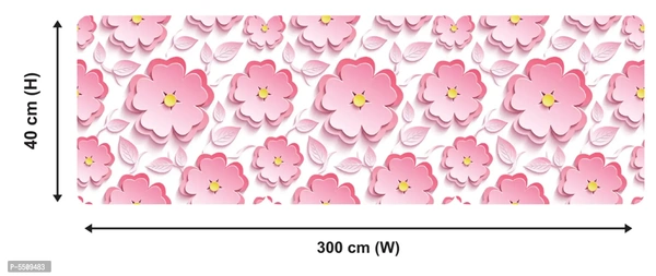 WallDaddy Wallpaper Model (LovelyPinkFool) Extra Large Size (40x300)CM For Bedroom, Drawing Room, Kidsroom, Walls, Doors, Furniture etc