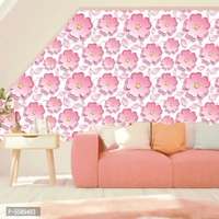 WallDaddy Wallpaper Model (LovelyPinkFool) Extra Large Size (40x300)CM For Bedroom, Drawing Room, Kidsroom, Walls, Doors, Furniture etc