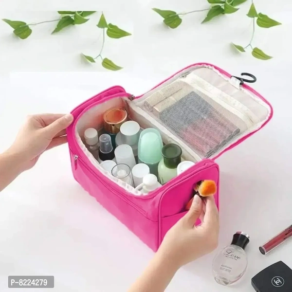 Multifunctional Extra Large Cosmetic Bag with Hook for Travel, Makeup Organiser, Cosmetic Pouch, Household Grooming Kit, Makeup Bag For Women