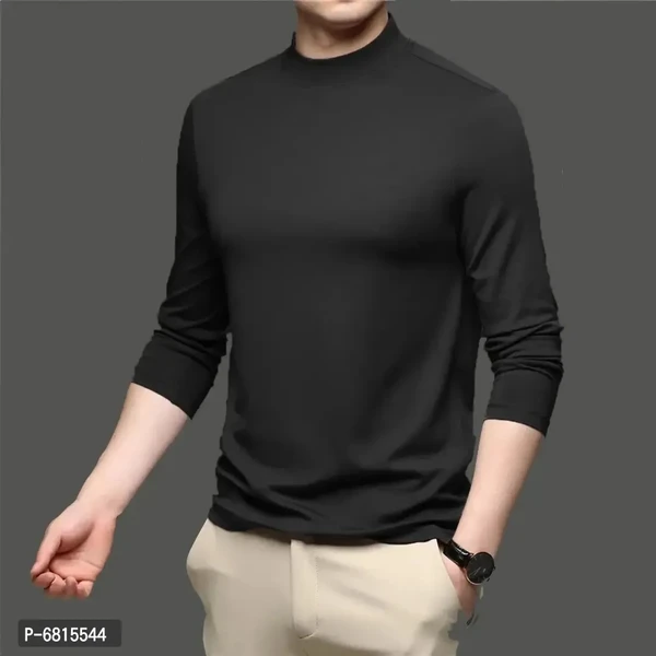 Trendy Polyester Sports Wear Turtle Neck T-Shirt For Men Pack Of 3 - M