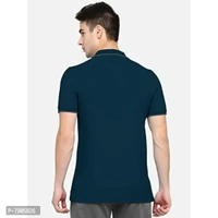 BULLMER Mens Regular Fit Printed Polo Collared Tshirt - Green, S