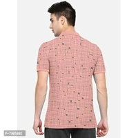 BULLMER Mens Regular Fit Printed Polo Collared Tshirt - M