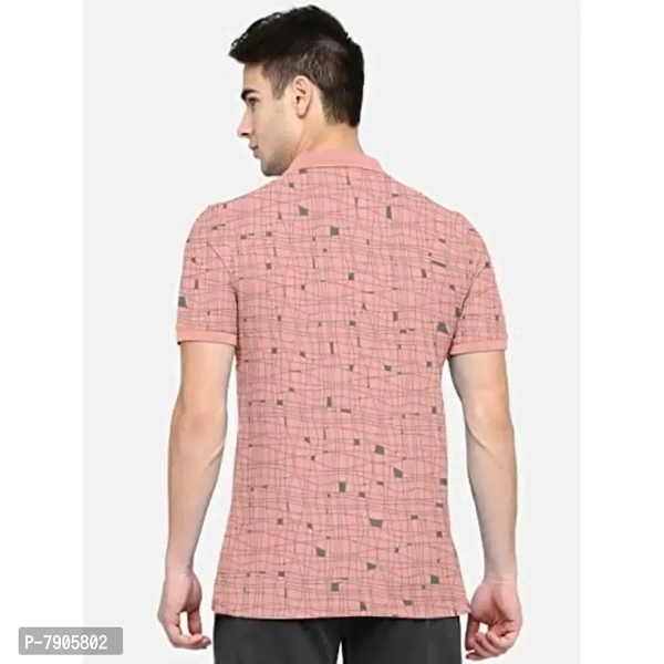 BULLMER Mens Regular Fit Printed Polo Collared Tshirt - M