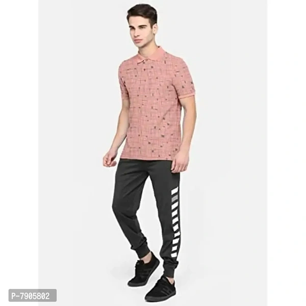 BULLMER Mens Regular Fit Printed Polo Collared Tshirt - M