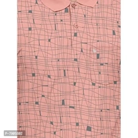 BULLMER Mens Regular Fit Printed Polo Collared Tshirt - M