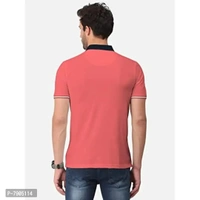 BULLMER Mens Regular Fit Cut Sew Colorblocked Polo Neck/Collared Tshirt - S