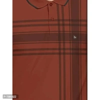 BULLMER Mens Regular Fit Printed Polo Collared Tshirt - Brown, 3XL