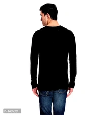 Multicoloured Cotton Blend Solid Henley Tees Pack of 2 - M