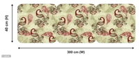 WallDaddy Wallpaper Model (MehndiMor) Extra Large Size (40x300)CM For Bedroom, Drawing Room, Kidsroom, Walls, Doors, Furniture etc