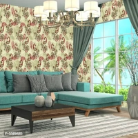 WallDaddy Wallpaper Model (MehndiMor) Extra Large Size (40x300)CM For Bedroom, Drawing Room, Kidsroom, Walls, Doors, Furniture etc