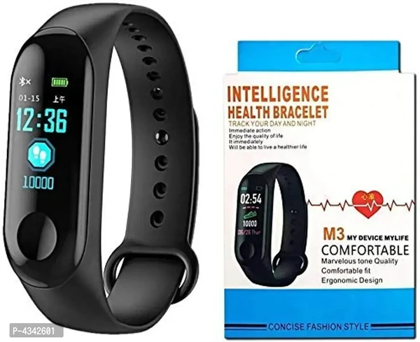 M3 Intelligence Bluetooth Smart Watch/Smart Bracelet/Health Band/Activity Tracker/Bracelet/Fitness Band/M3 Band/with Heart Rate Sensor Function with Bluetooth